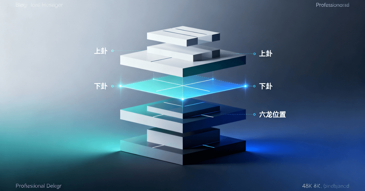 乾卦的六爻结构图,标注上卦、下卦及六龙位置